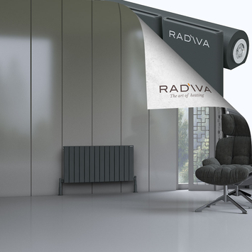 Radiva - Arno Radiateur En Aluminium 500x1032 Anthracite Foncé