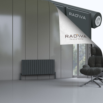 Radiva - Arno Radiateur En Aluminium 500x1180 Anthracite Foncé