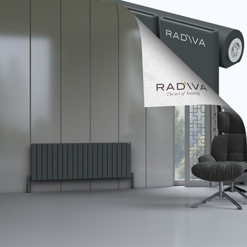 Radiva - Arno Radiateur En Aluminium 500x1476 Anthracite Foncé