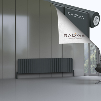 Radiva - Arno Radiateur En Aluminium 500x2068 Anthracite Foncé