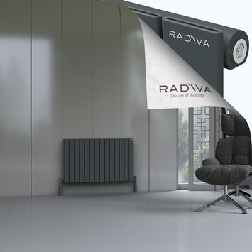 Radiva - Arno Radiateur En Aluminium 600x1032 Anthracite Foncé