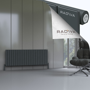 Radiva - Arno Radiateur En Aluminium 600x1698 Anthracite Foncé