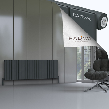 Radiva - Arno Radiateur En Aluminium 600x1772 Anthracite Foncé