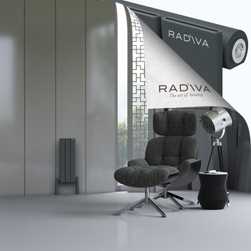 Radiva - Arno Radiateur En Aluminium 600x218 Anthracite Foncé