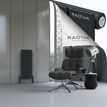 Radiva - Arno Radiateur En Aluminium 900x366 Noir