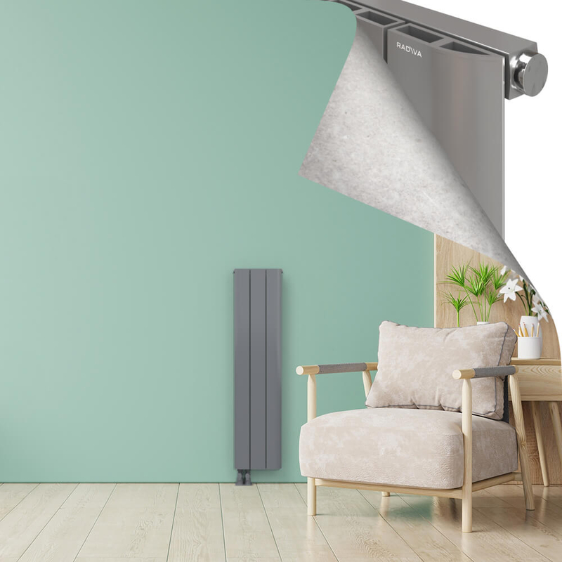 ASTER Alüminyum Radyatör 1200x280 Plazma Gri