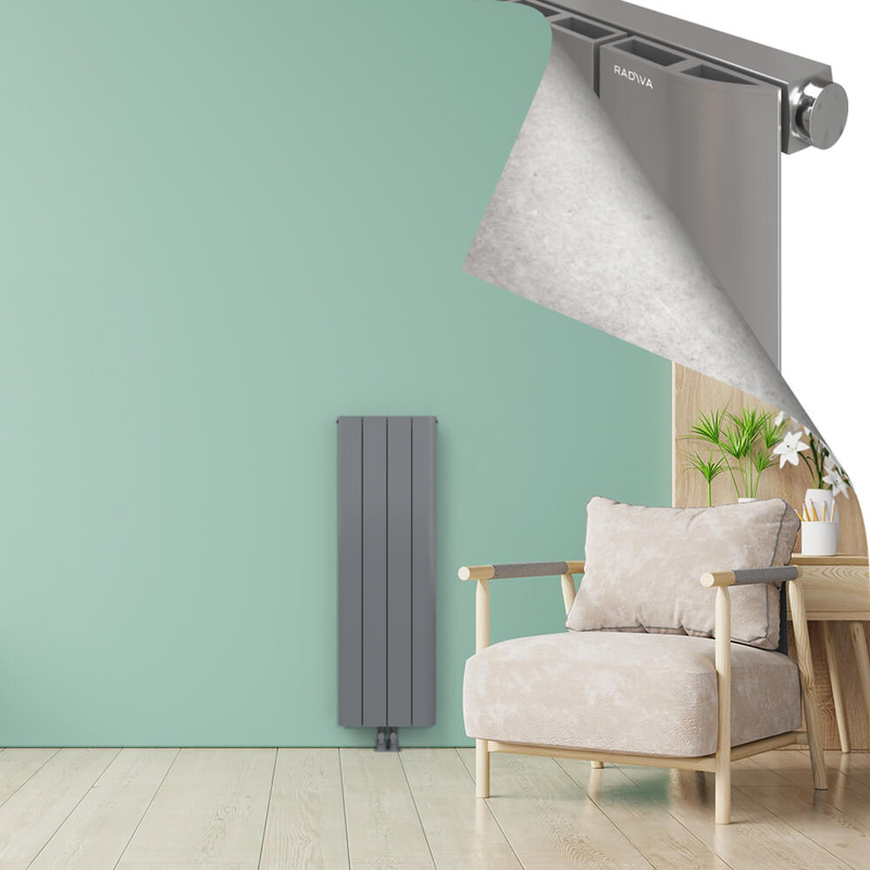 ASTER Alüminyum Radyatör 1200x375 Plazma Gri
