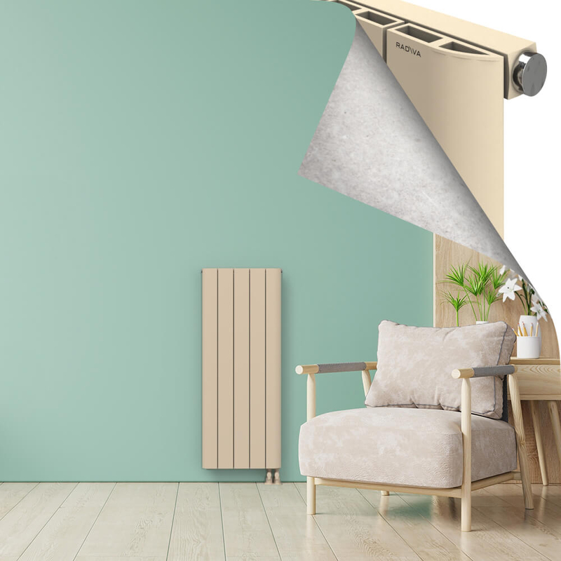 ASTER Alüminyum Radyatör 1200x470 Kapuçino