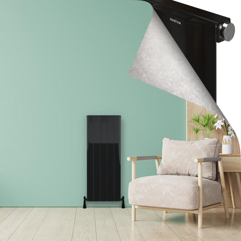 ASTER Alüminyum Radyatör 1200x470 Plazma Siyah