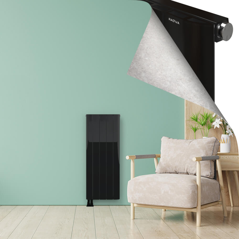 ASTER Alüminyum Radyatör 1200x470 Plazma Siyah