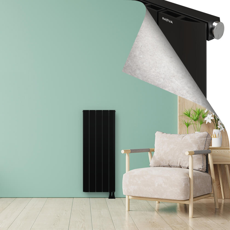 ASTER Alüminyum Radyatör 1200x470 Siyah