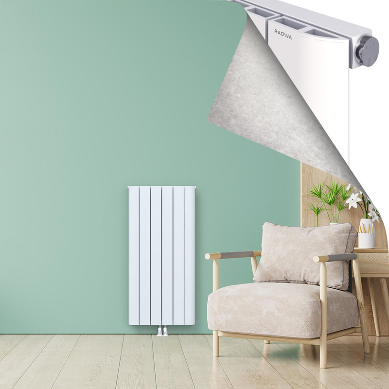 ASTER Aluminium Radiator 1200x565 White