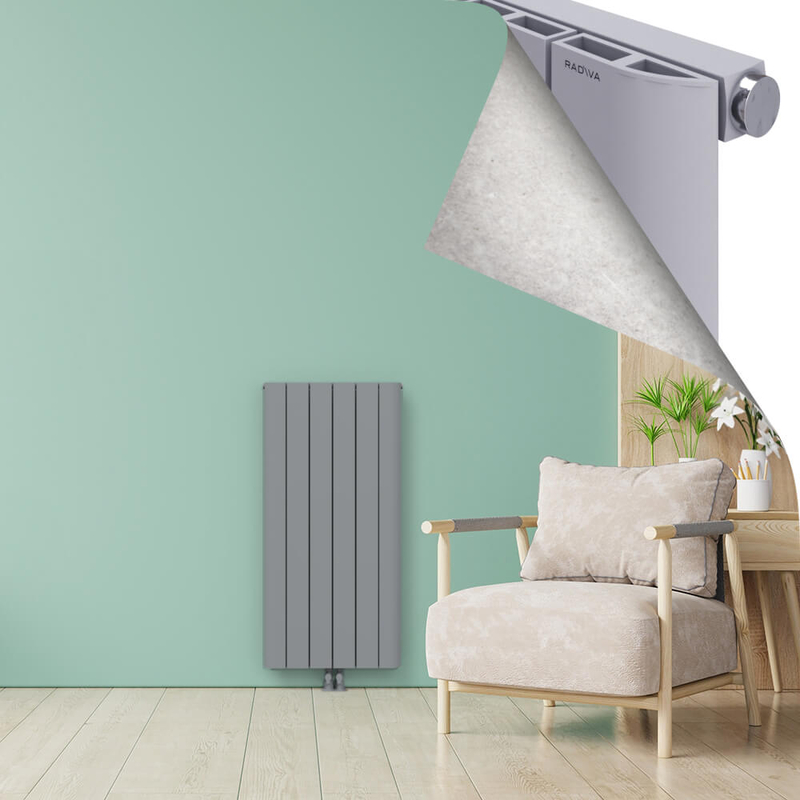 ASTER Aluminium Radiator 1200x565 Grey