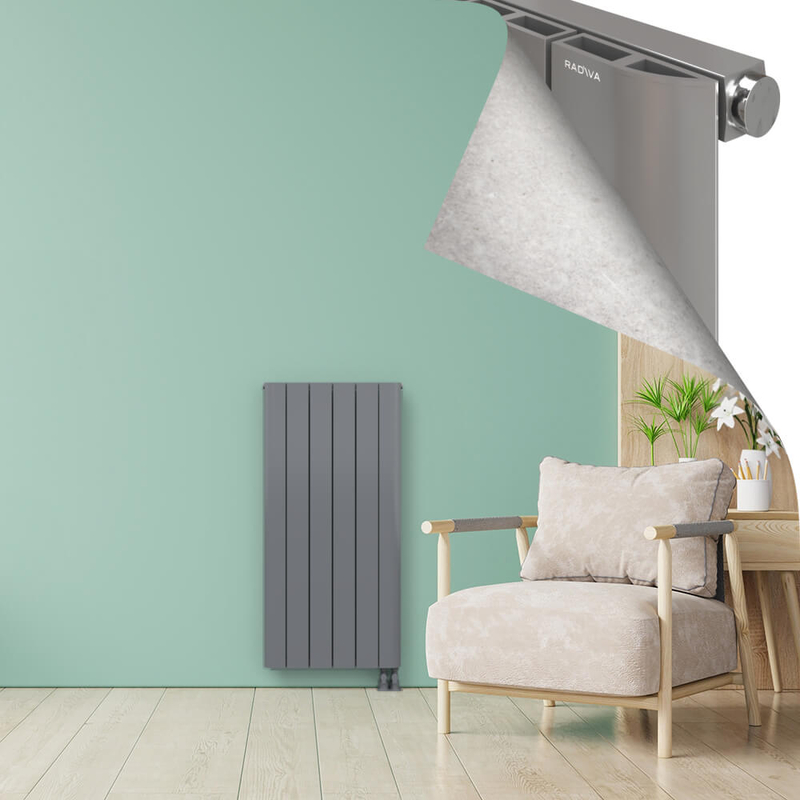 ASTER Alüminyum Radyatör 1200x565 Plazma Gri