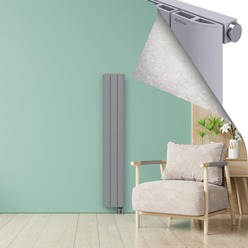 ASTER Aluminium Radiator 1800x280 Grey - Thumbnail