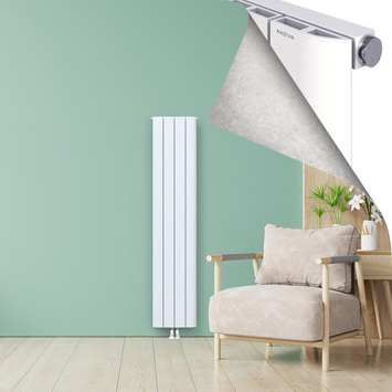 ASTER Aluminium Radiator 1800x375 White - Thumbnail