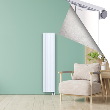 ASTER Aluminium Radiator 1800x375 White - Thumbnail
