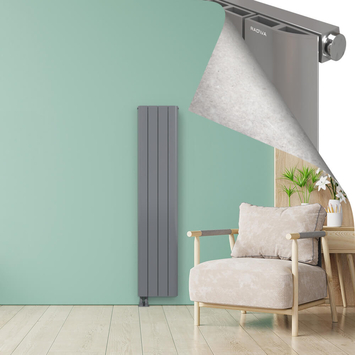 ASTER Alüminyum Radyatör 1800x375 Plazma Gri - Thumbnail