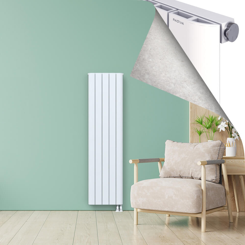 ASTER Radiateur en Aluminium 1800x470 Blanc