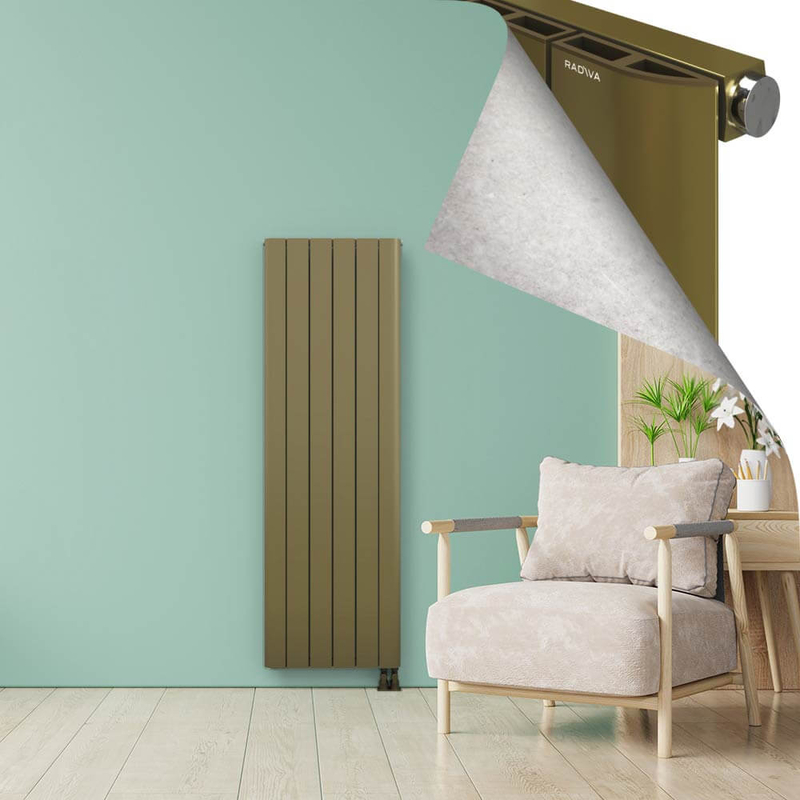 ASTER Radiateur en Aluminium 1800x565 Plasma Laiton