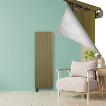 ASTER Radiateur en Aluminium 1800x565 Plasma Laiton - Thumbnail