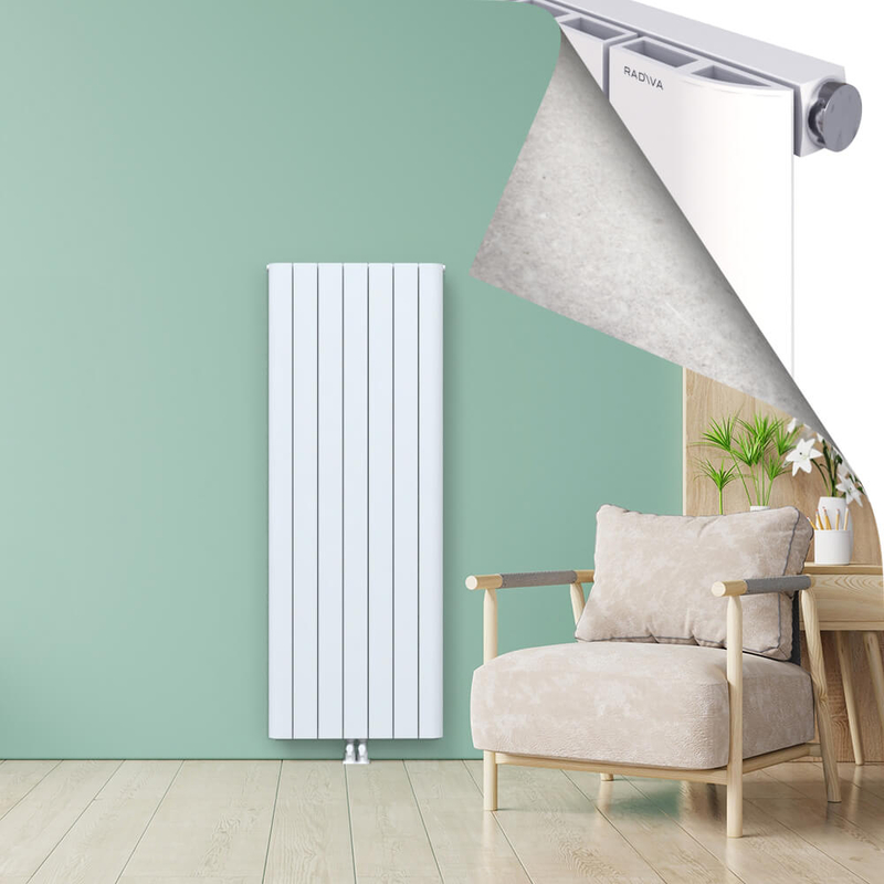 ASTER Aluminium Radiator 1800x660 White