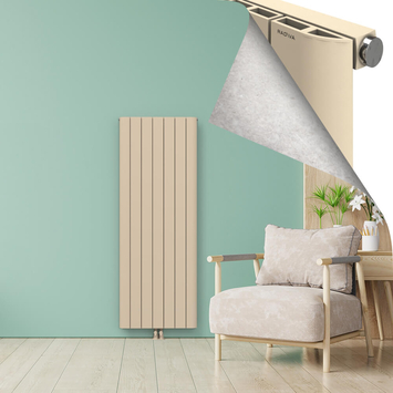 ASTER Radiateur en Aluminium 1800x660 Cappuccino - Thumbnail