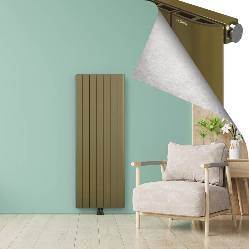ASTER Radiateur en Aluminium 1800x660 Plasma Laiton
