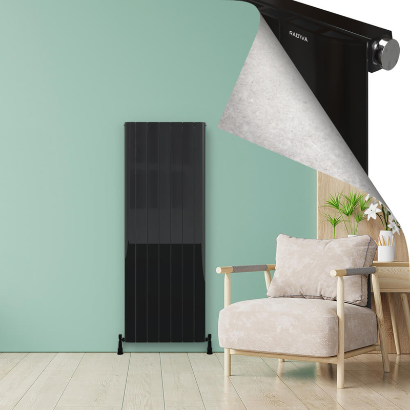 ASTER Radiateur en Aluminium 1800x660 Plasma Noir