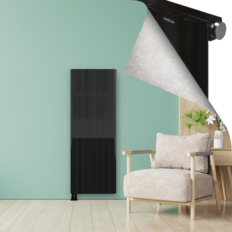 ASTER Radiateur en Aluminium 1800x660 Plasma Noir
