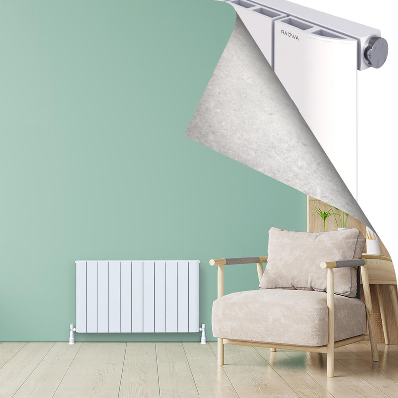 ASTER Aluminium Radiator 600x1040 White