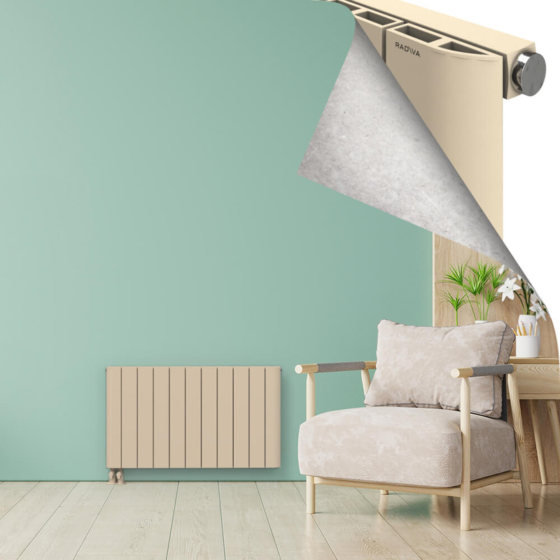 ASTER Radiateur en Aluminium 600x1040 Cappuccino