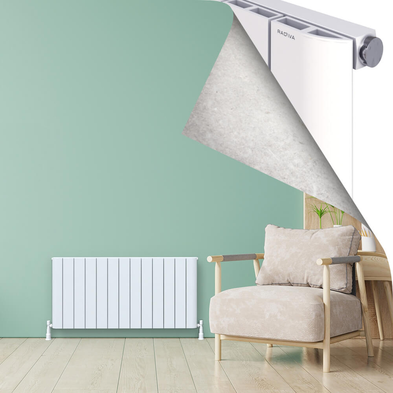 ASTER Aluminium Radiator 600x1230 White