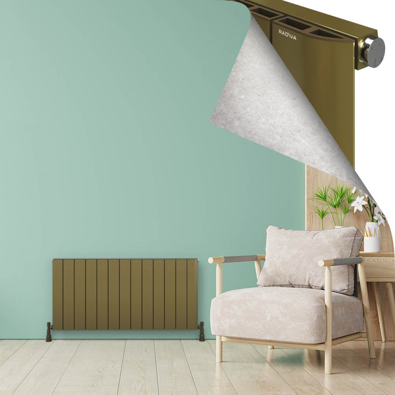 ASTER Aluminium Radiator 600x1230 Plasma Brass