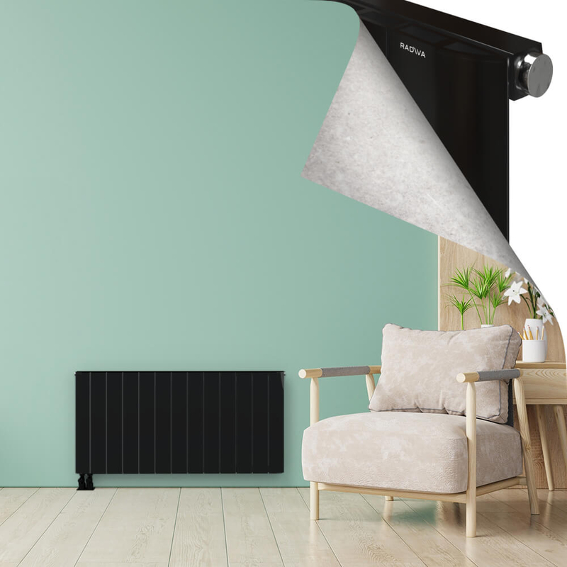 ASTER Radiateur en Aluminium 600x1230 Plasma Noir