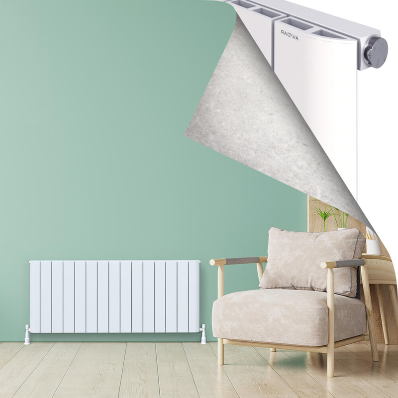 ASTER Aluminium Radiator 600x1420 White