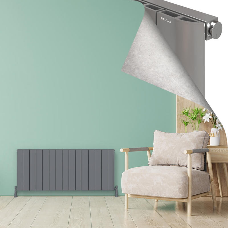 ASTER Alüminyum Radyatör 600x1420 Plazma Gri