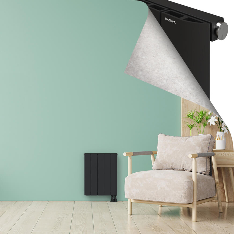 ASTER Radiateur en Aluminium 600x470 Anthracite Foncé