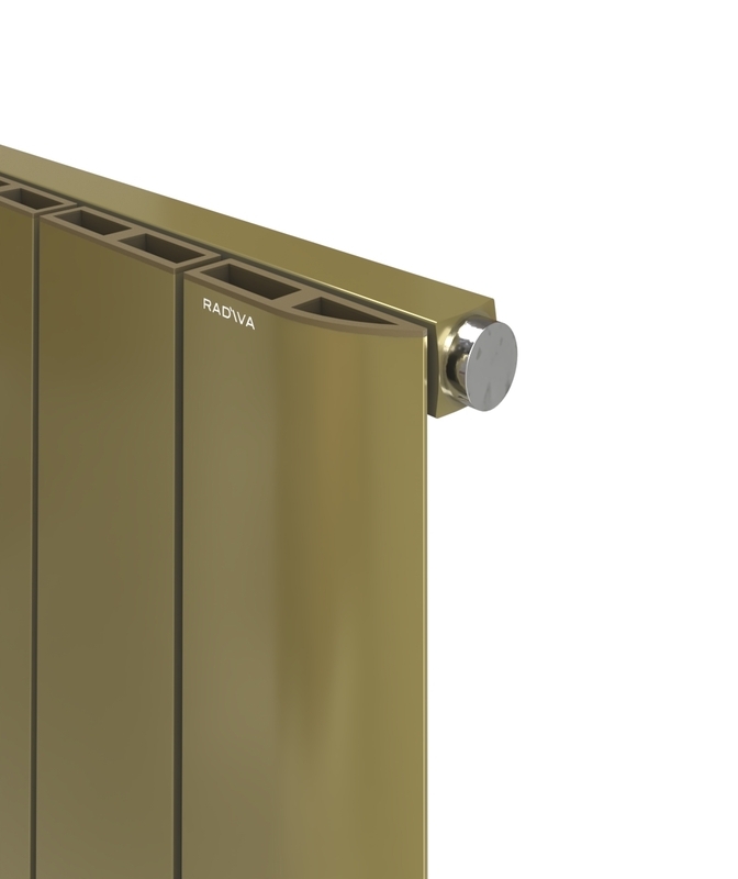 ASTER Aluminium Radiator 600x660 Plasma Brass