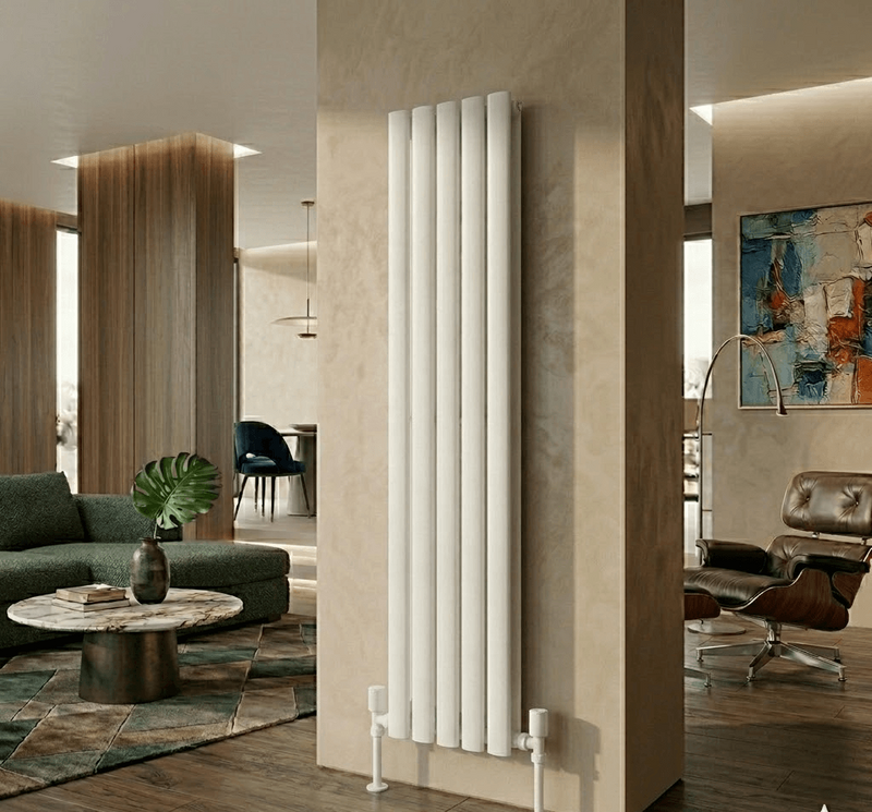 AURA Çelik Dekoratif Radyatör 1800x380 Beyaz