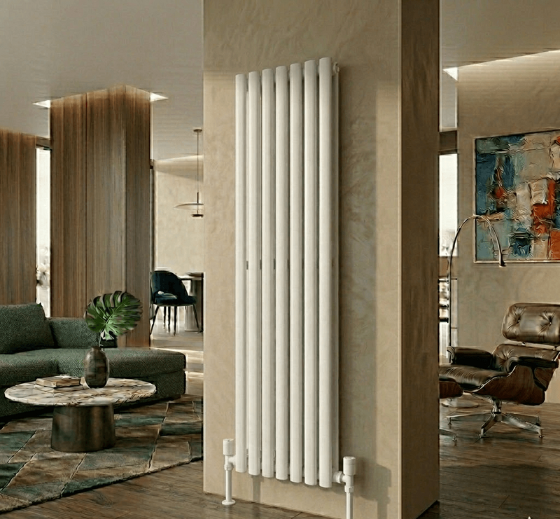 AURA Çelik Dekoratif Radyatör 1800x532 Beyaz