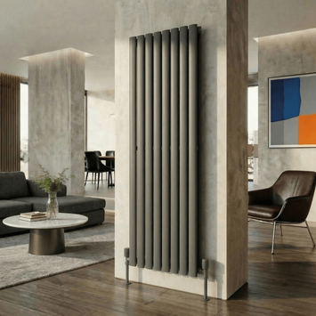  - AURA Çelik Dekoratif Radyatör 1800x608 Antrasit