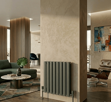 Radiva - AURA Çelik Dekoratif Radyatör 600x608 Antrasit