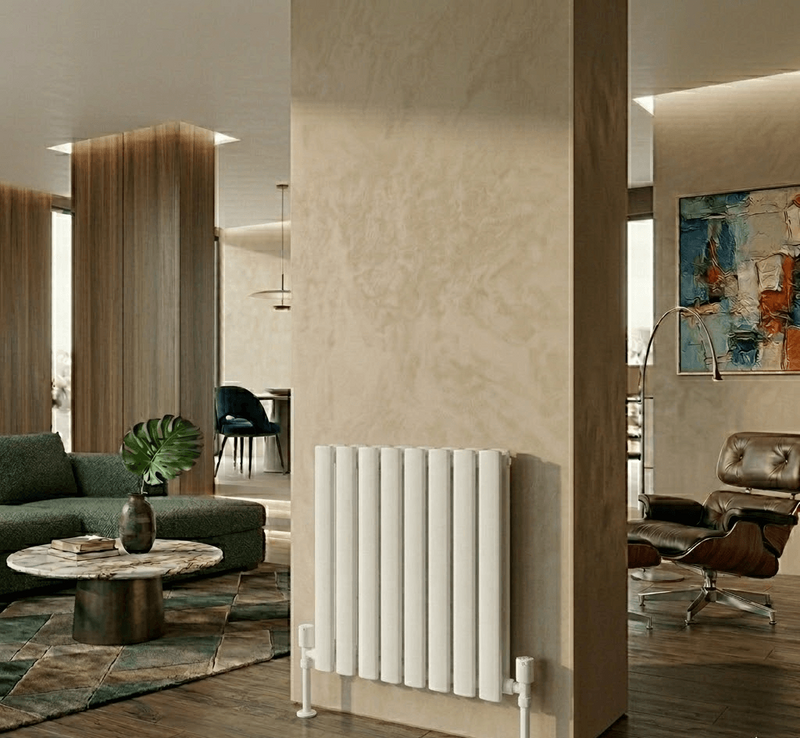 AURA Çelik Dekoratif Radyatör 600x608 Beyaz