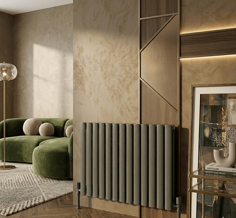 AURA Çelik Dekoratif Radyatör 600x988 Antrasit