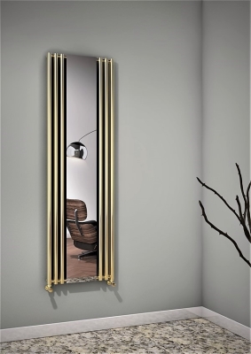 Bahama Decorative Radiator 540x1760 Gold