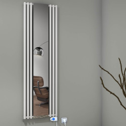 Radiva - Bahama Sèche Serviettes Electrique 540x1760 Blanc (Thermostat Musa) 900 W