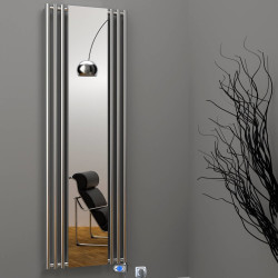 Radiva - Bahama Sèche Serviettes Electrique 540x1760 Chrome (Thermostat Musa) 600 Watt