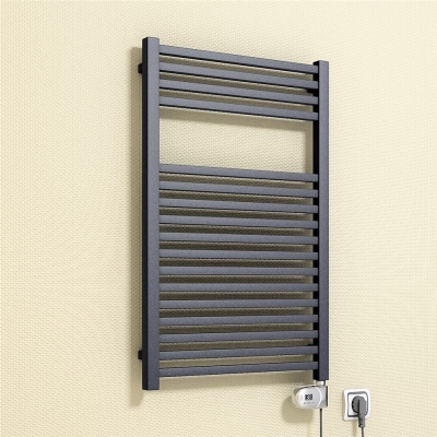 Barbados Electric Towel Warmer 300 Watt 500x800 Anthracite (Thesis Thermostat)