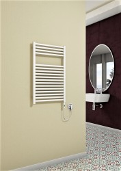 Barbados Electric Towel Warmer 300 Watt 500x800 White (On/Off) - Thumbnail